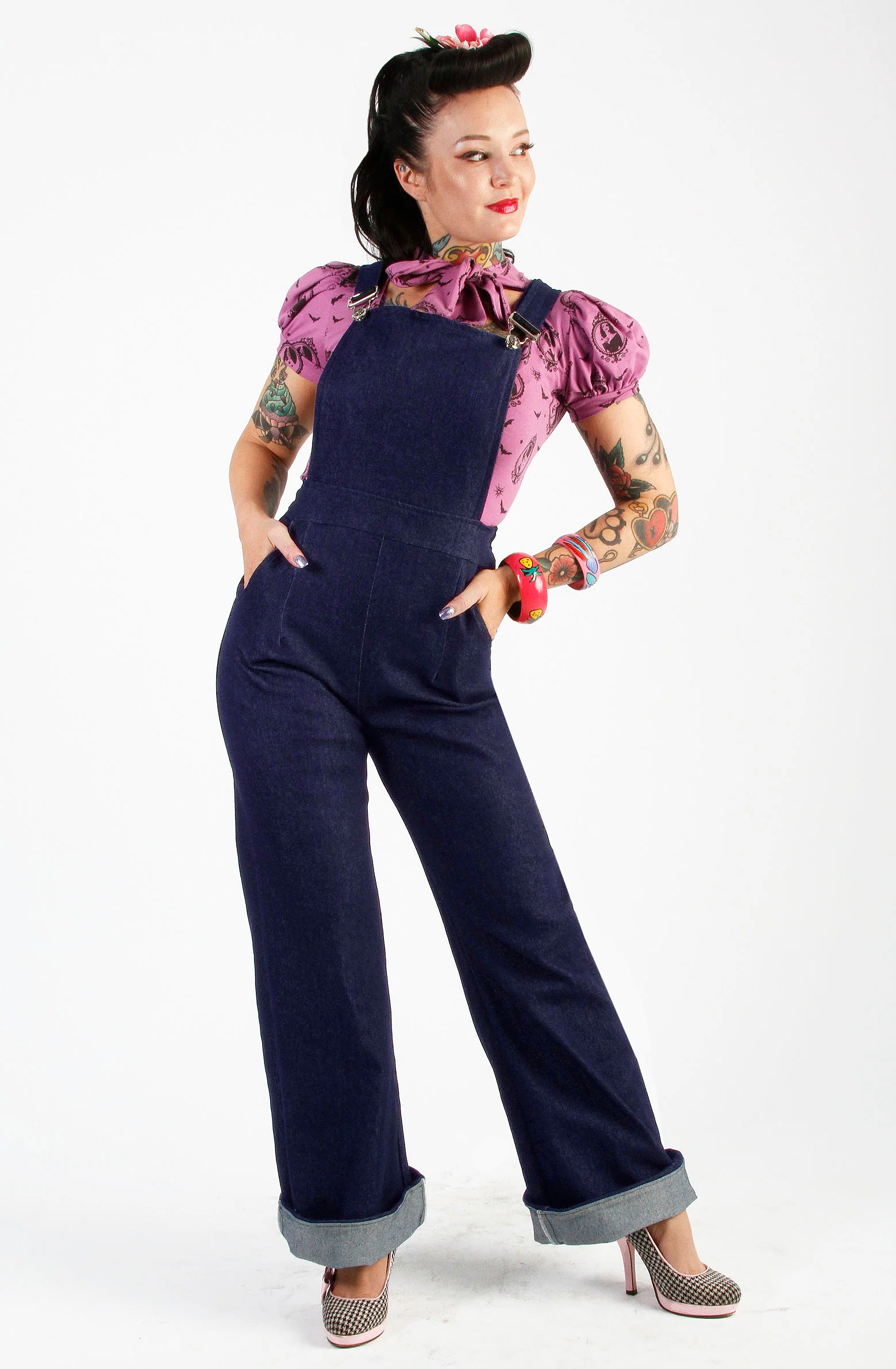 Denim 1940's Overalls - Image 3