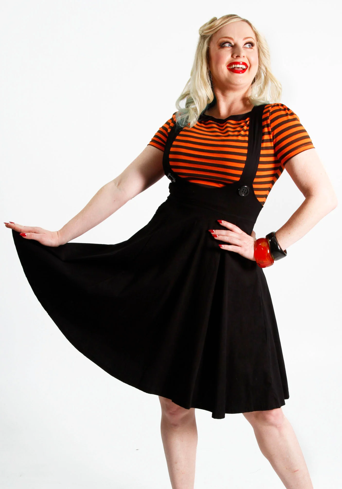Black Dolly Long Pinafore - Image 4