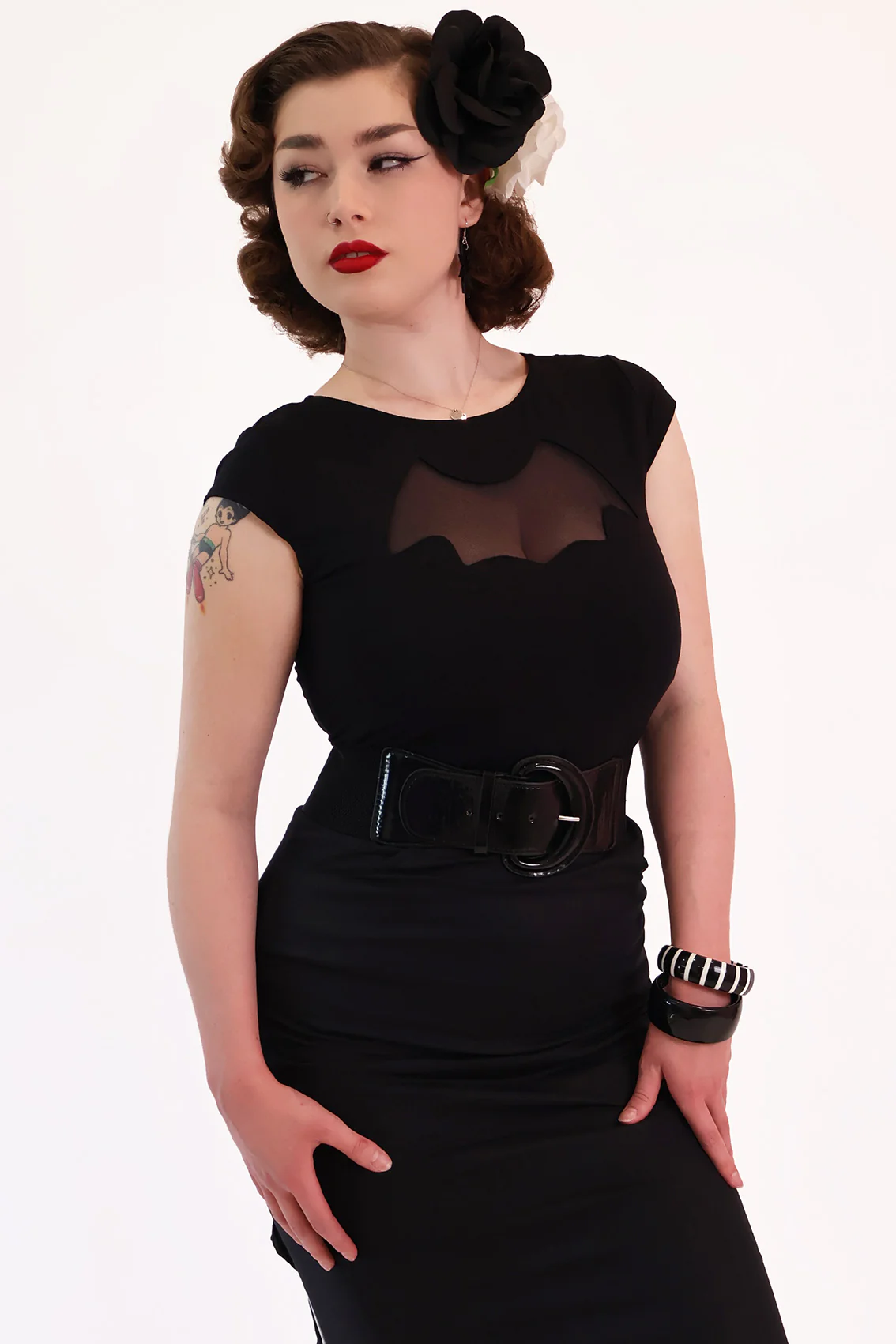 Black Night Wing Top Short Sleeve - Image 3