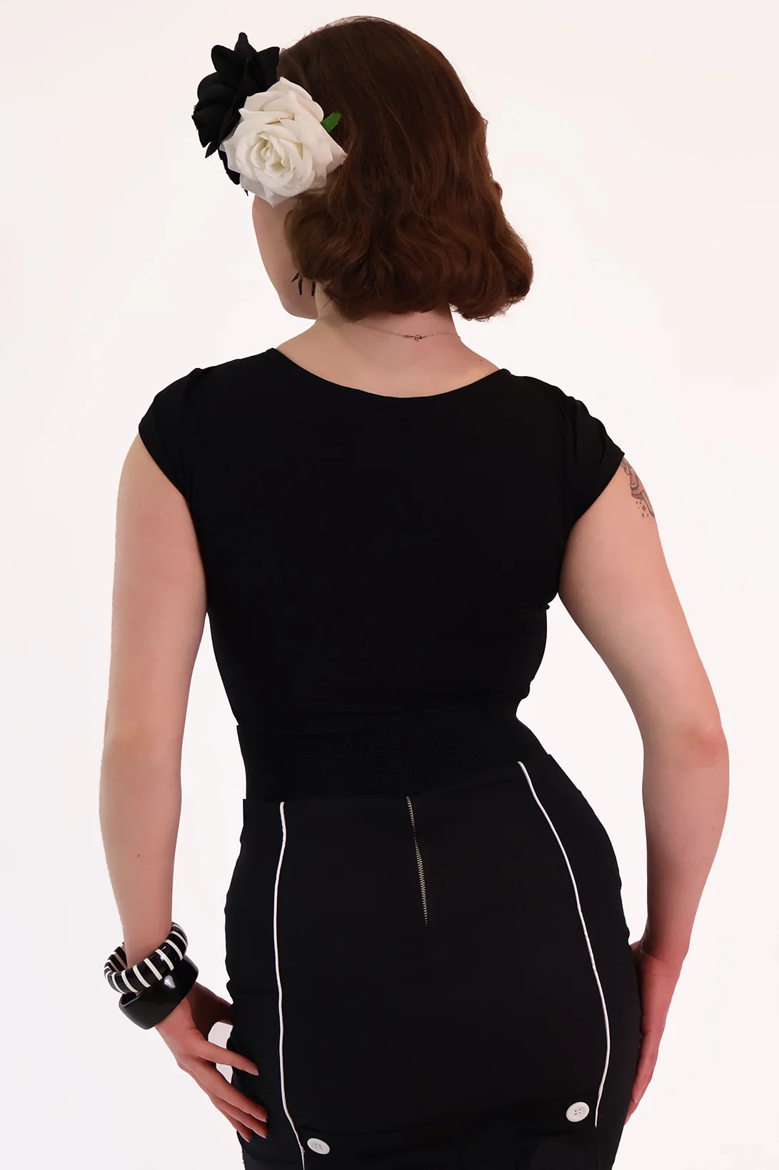 Black Night Wing Top Short Sleeve - Image 4