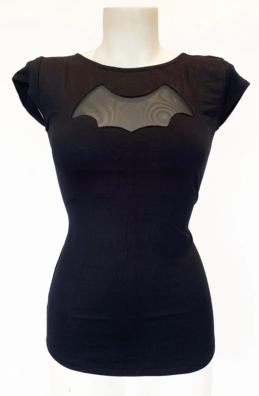 Black Night Wing Top Short Sleeve - Image 6