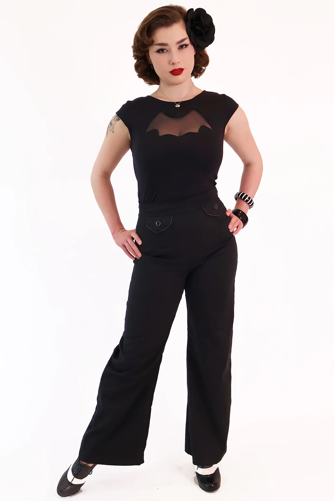 Black Sailor Pants - Image 4