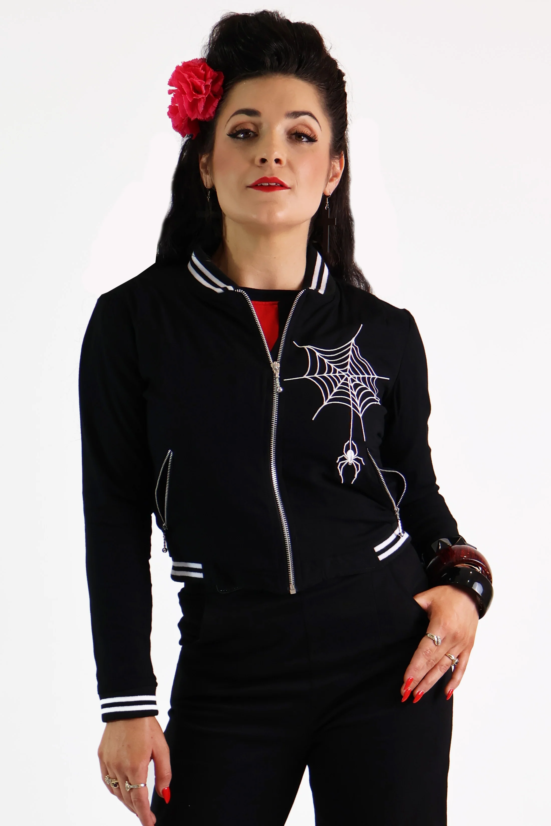 Black Widow Spiderweb Jacket - Image 3