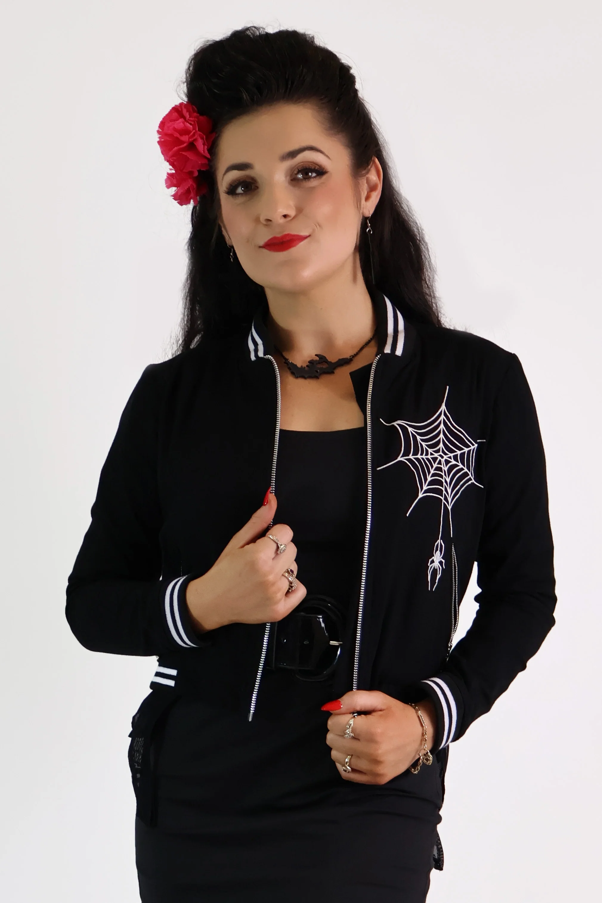 Black Widow Spiderweb Jacket - Image 4