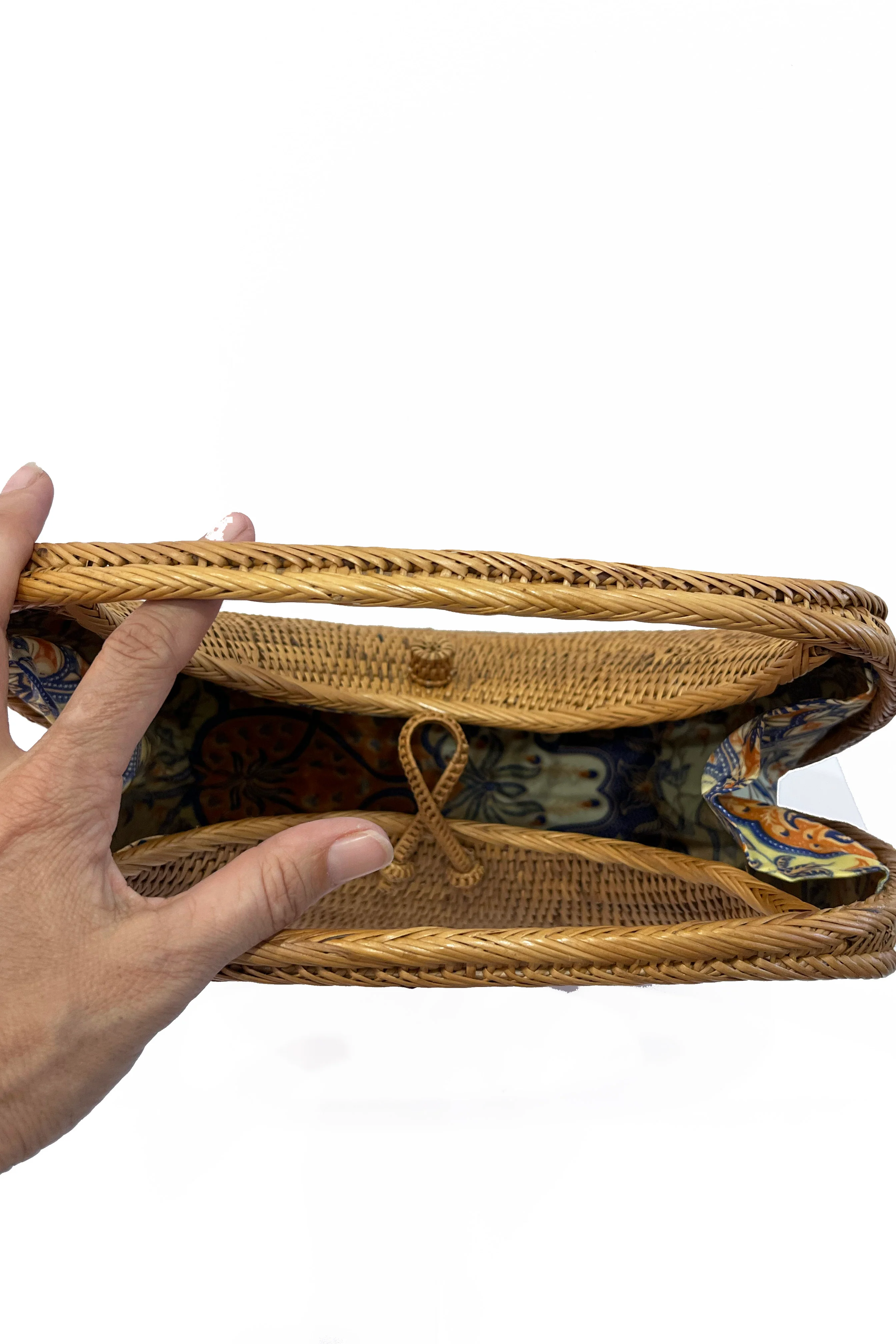 Deco Vintage Basket Handbag - Image 5