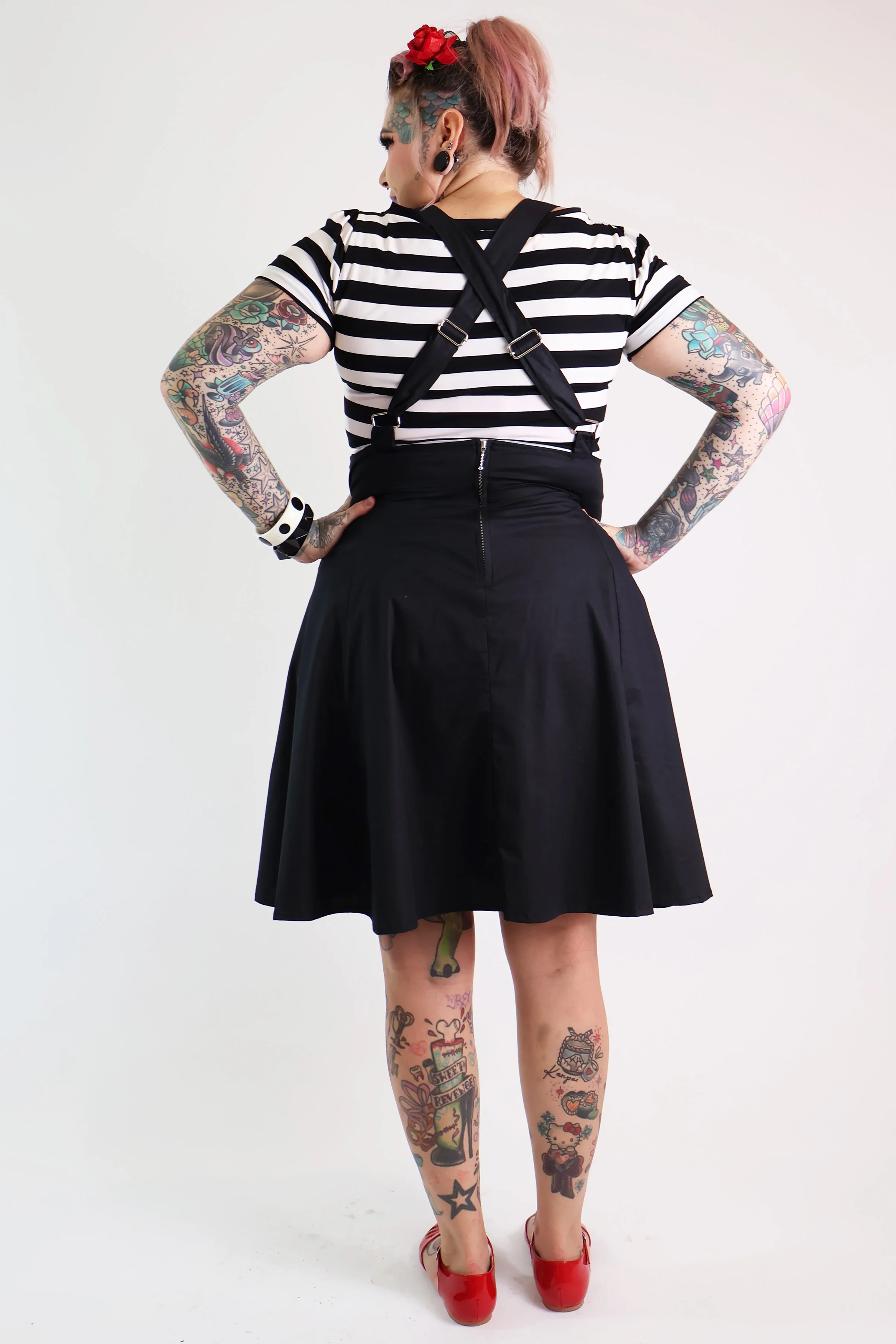 Black Dolly Circle Pinafore - Curvy - Image 4
