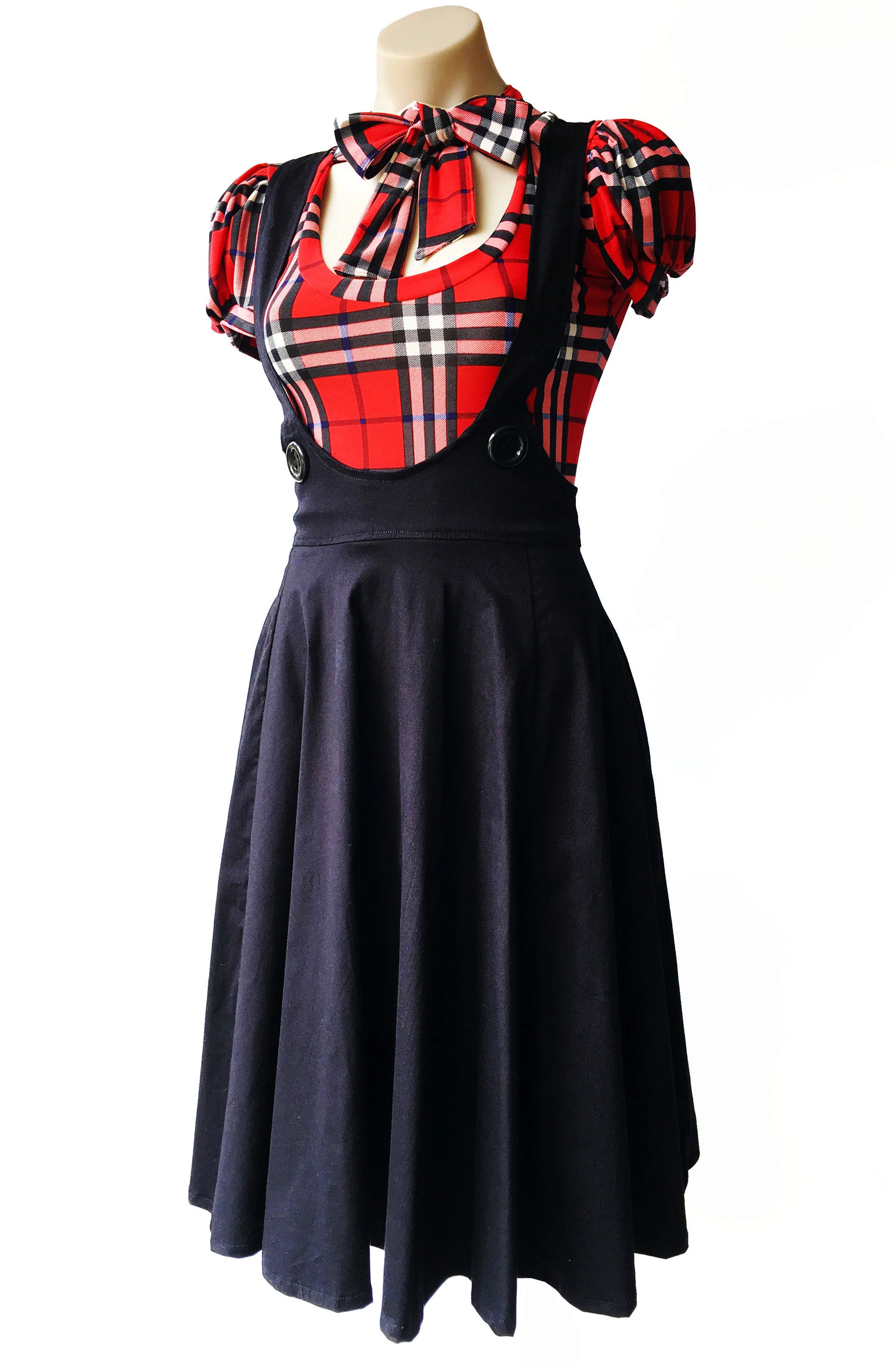 Black Dolly Circle Pinafore - Curvy - Image 5