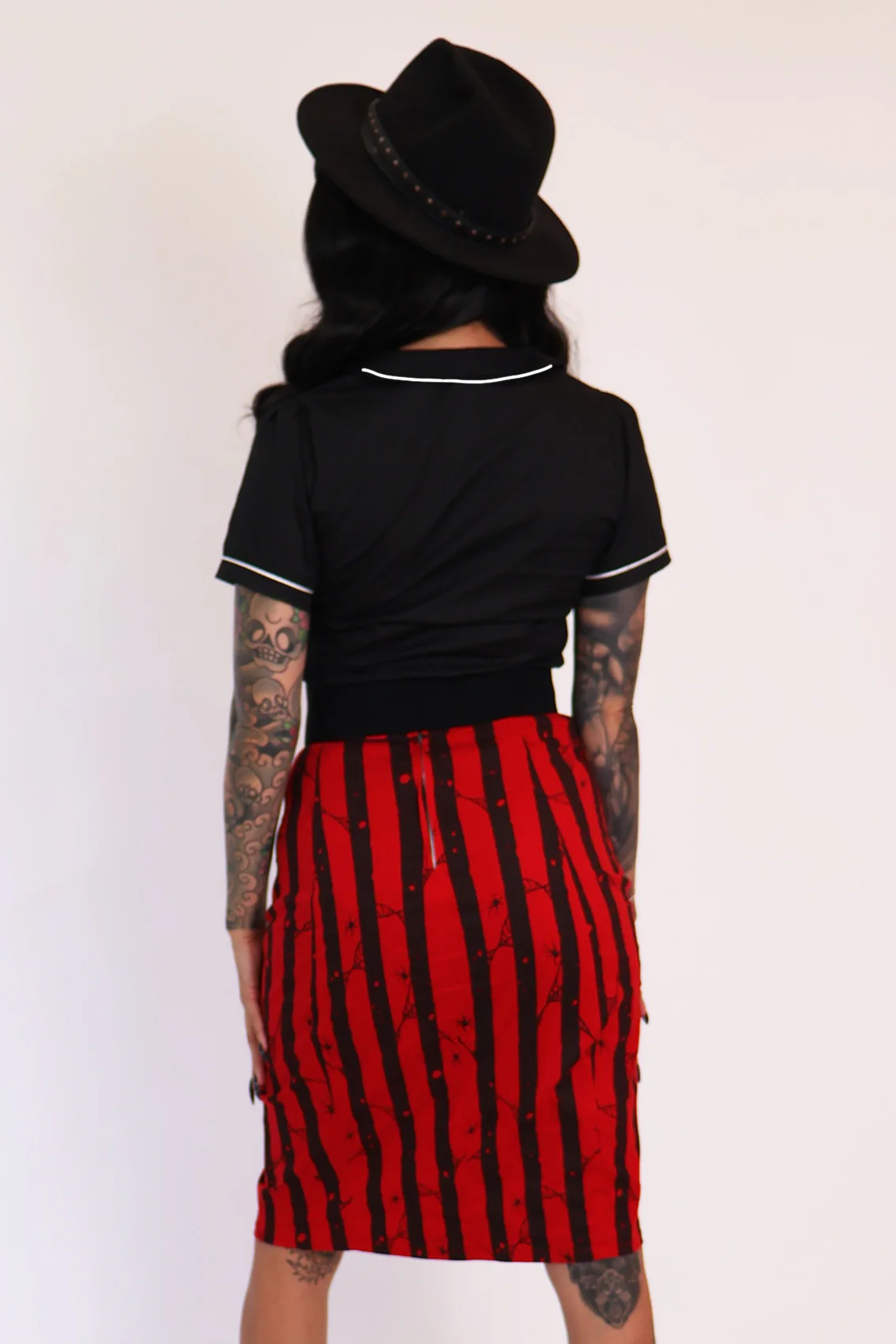 Gothic Western Shirt - Black & White - Image 6