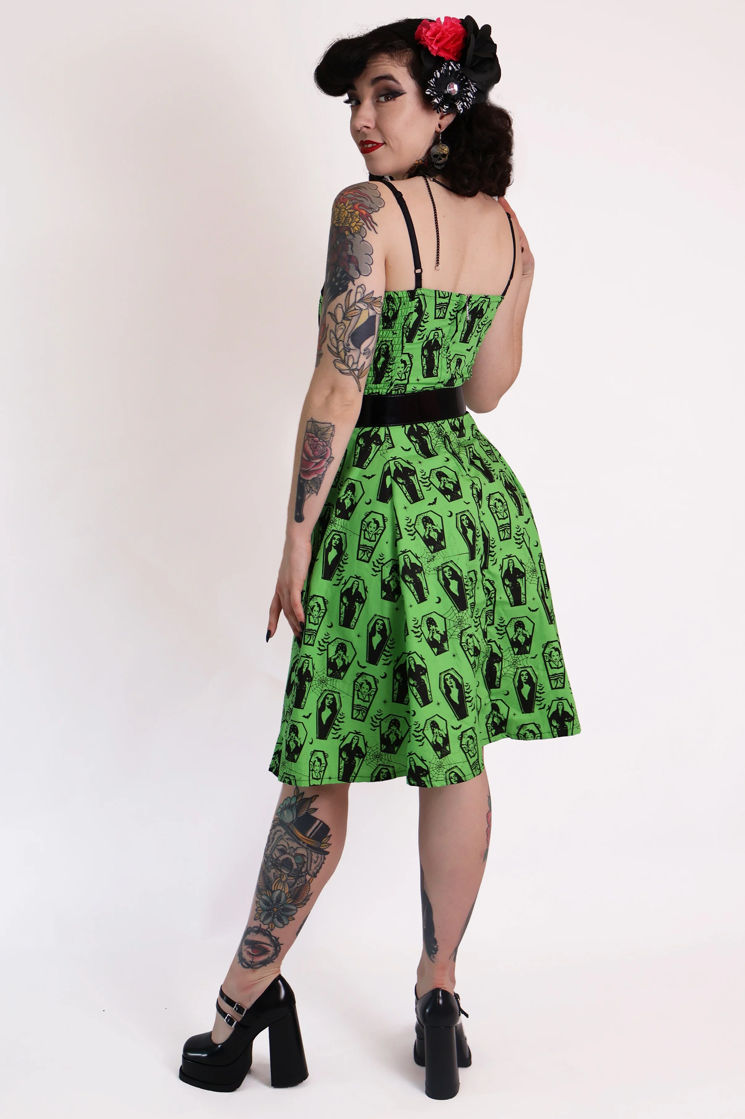 Green Ghoul Gang Dress - Image 5