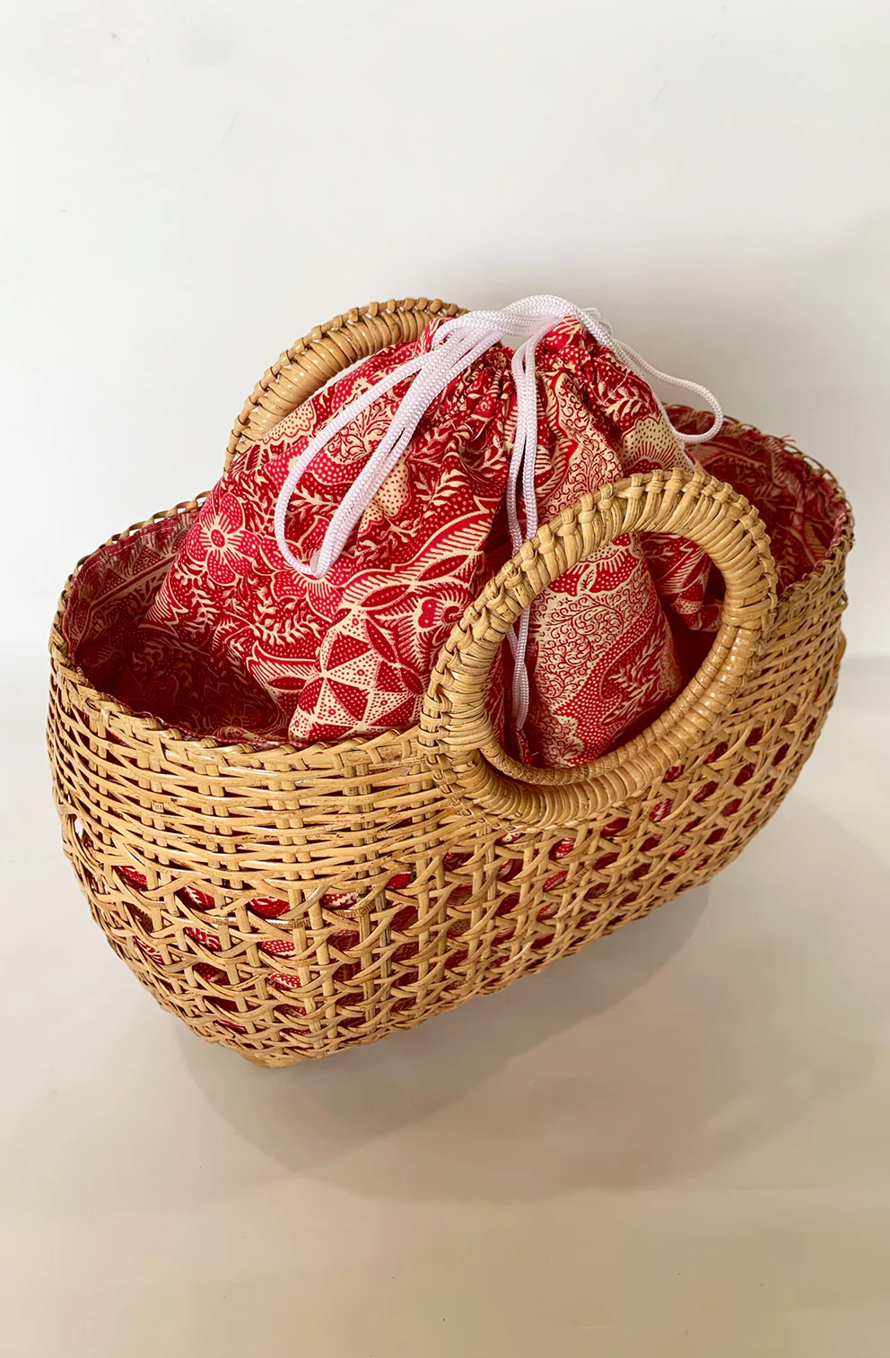 Janie Vintage Basket Handbag - Image 3