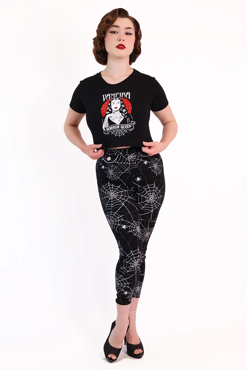 Labyrinth Spiderweb Capri Pants - Image 3