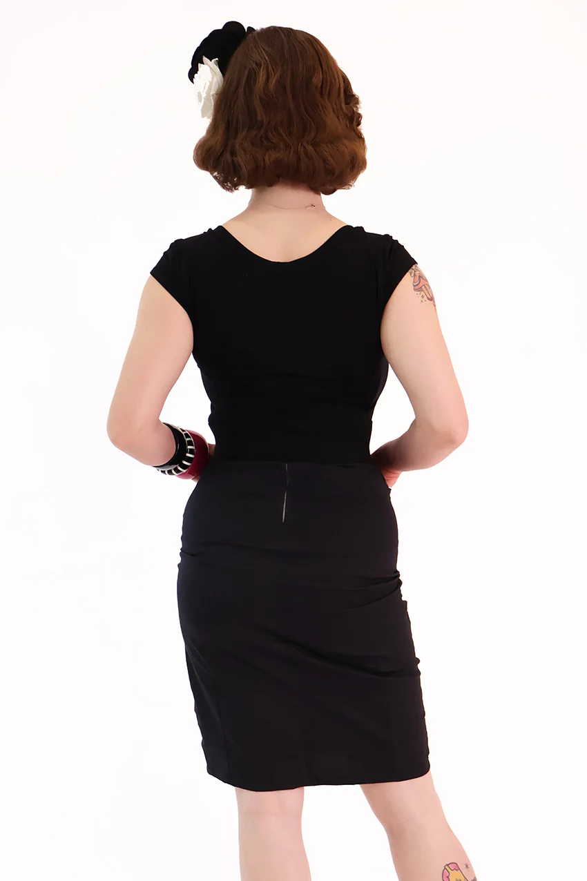 Pin Up Ghoul Black Tee Shirt - Image 5