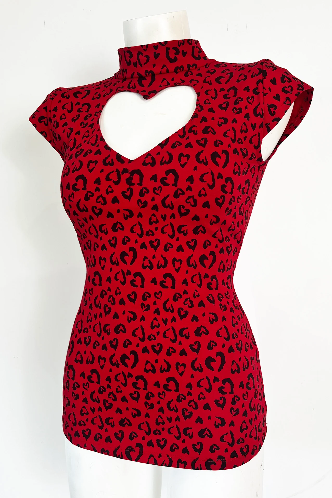 Red Heart Leopard Bad Love Top - Image 4