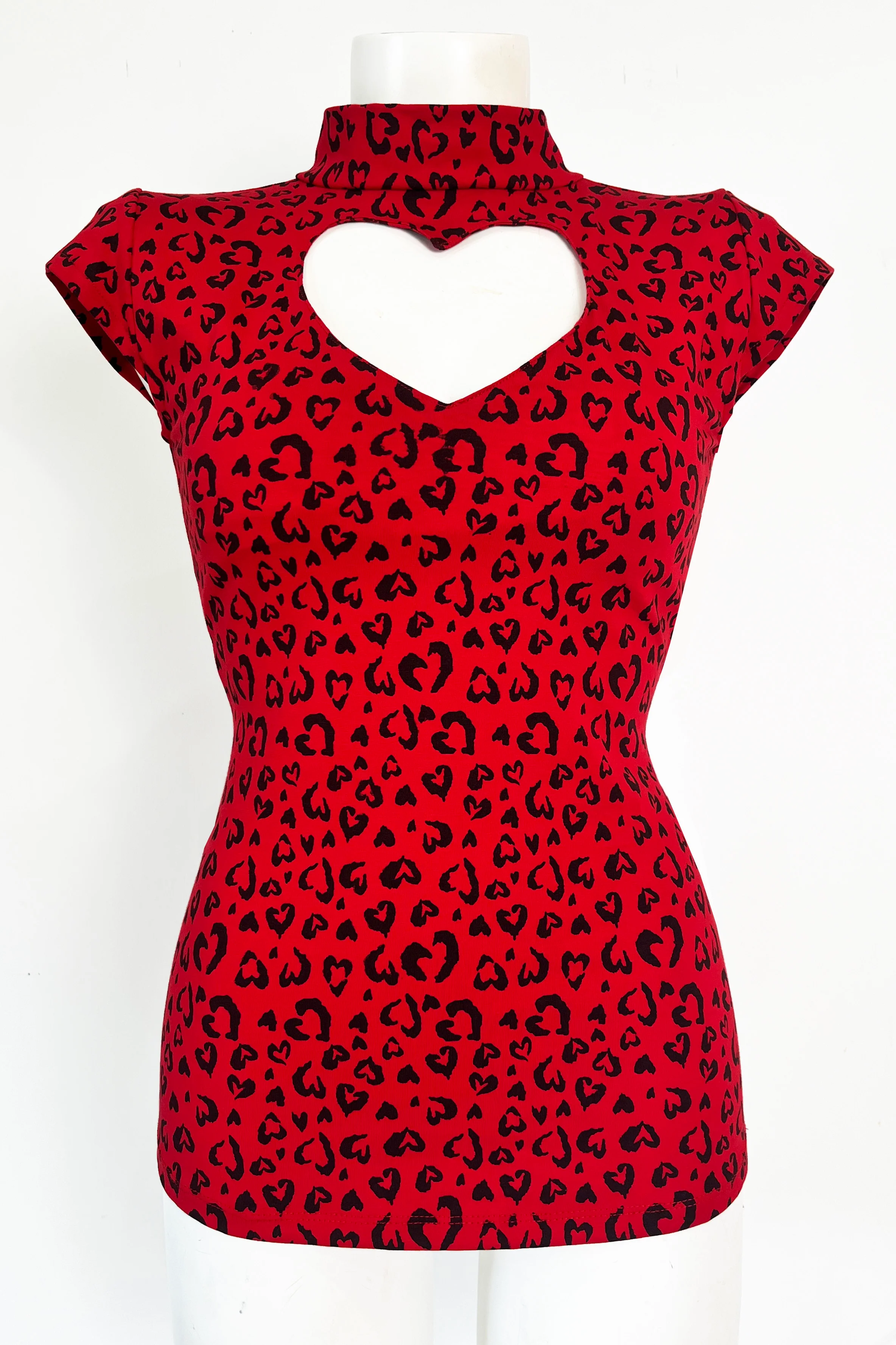 Red Heart Leopard Bad Love Top - Image 5