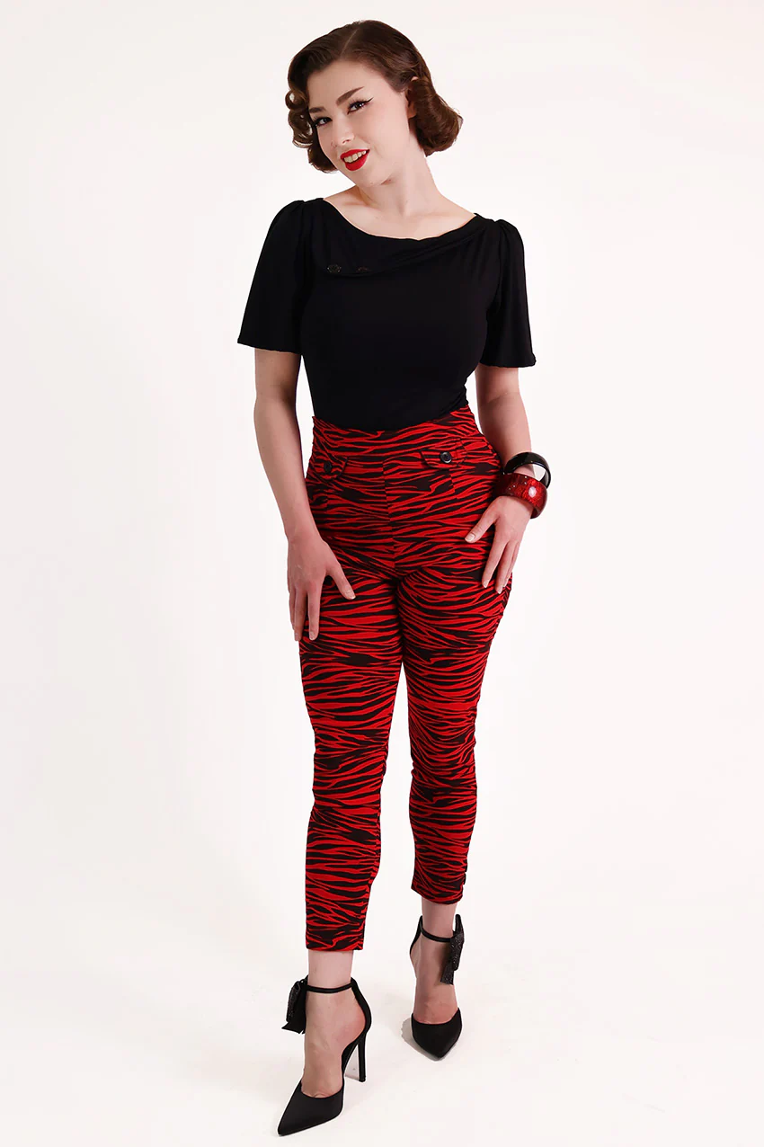 Red Tiger  Capri Pants - Image 3