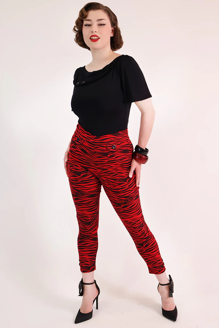 Red Tiger  Capri Pants - Image 6