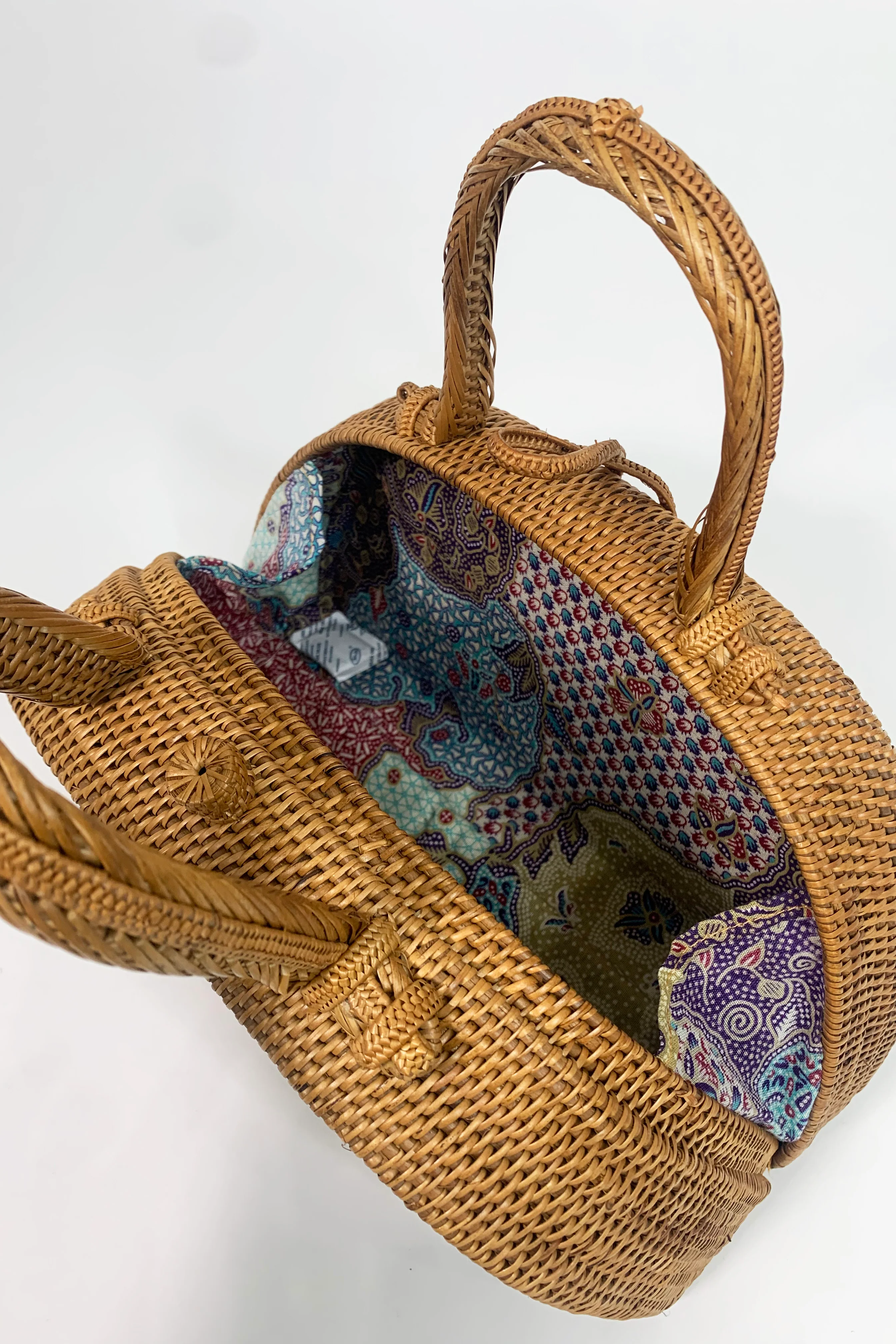 Tiki Vintage Basket Handbag - Image 4